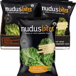 NUDUS BITES Kale Chips Cheeky Cheesy Vegan - 12x20g
