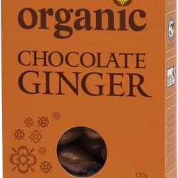 ORGANIC TIMES Milk Chocolate Ginger - 150g