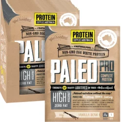 PROTEIN SUPPLIES AUST. PaleoPro (Egg White Protein) Vanilla Bean - 12x30g