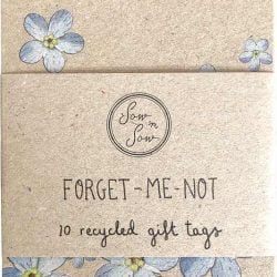 SOW 'N SOW Recycled Gift Tags - 10 Pack Forget-Me-Not - 10.00