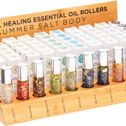SUMMER SALT BODY Essential Oil Roller - Large Display - Includes 5 of each SUM11 - SUM20 - 50x10ml