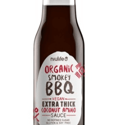 NIULIFE Organic Coconut Amino Sauce Extra Thick Smokey BBQ - 6x250ml