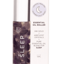 SUMMER SALT BODY Essential Oil Roller with 24K Gold Sleep - Amethyst Crystals - 10ml