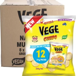 VEGE CHIPS Vege Chips Natural Multi Pack - 8x250g