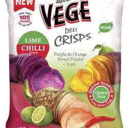 VEGE CHIPS Vege Deli Crisps Lime Chilli - 5x100g