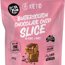 GET YA YUM ON Keto Slice Butterscotch Chocolate Chip - 10x65g