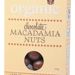 ORGANIC TIMES Milk Chocolate Macadamia Nuts - 150g