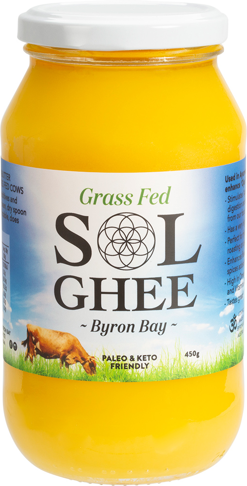 SOL ORGANICS Grass Fed Ghee 450g Health Tree Australia